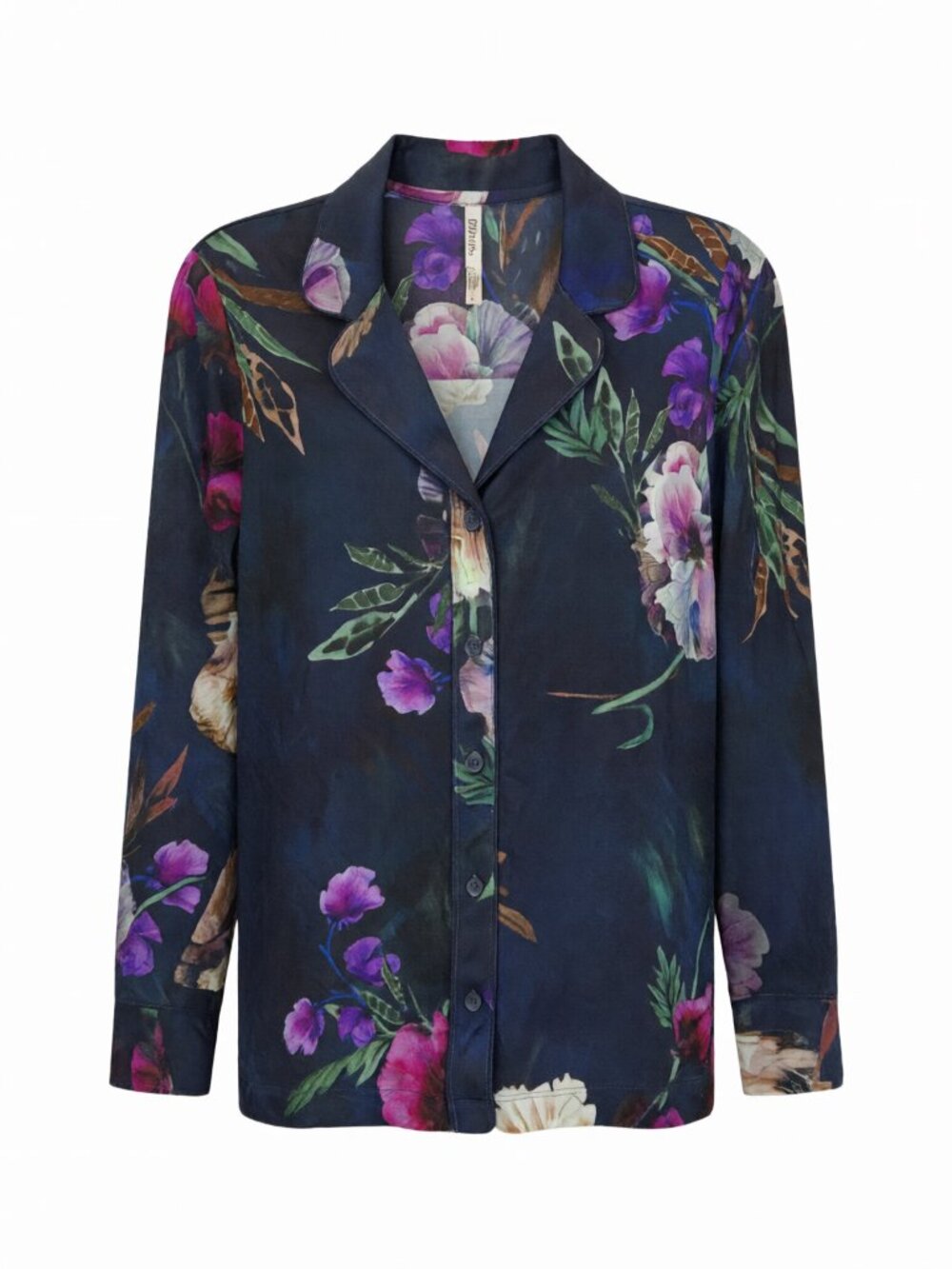 Soma Floral Button Down Shirt Women S Black